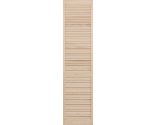 Louvredeur, grenen, open, 242,2 x 39,4 cm Louvredeur, grenen, open, 242,2 x 39,4 cm