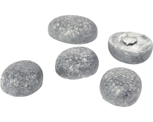 Decoratieve magneten in steenlook, vijf stuks