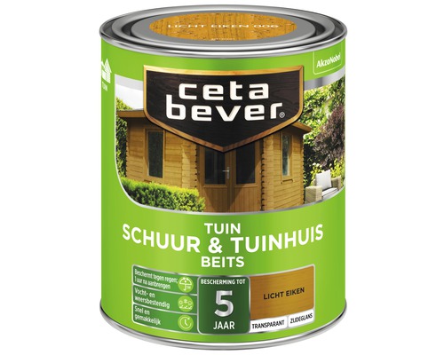 CETABEVER Schuur & tuinhuis beits transparant licht eiken 750 ml