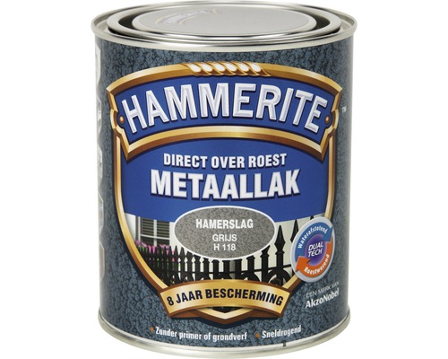 HAMMERITE Metaallak hamerslag grijs H118 750 ml