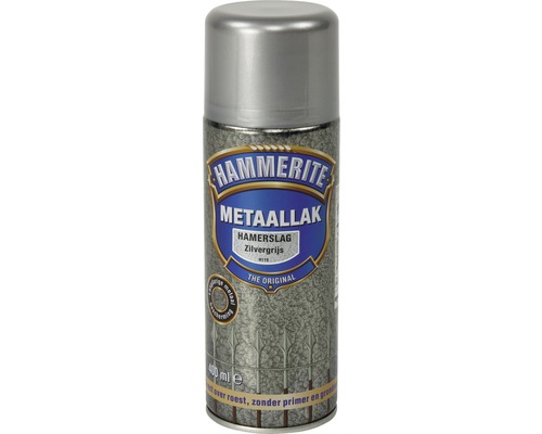 HAMMERITE Metaallak hamerslag zilvergrijs spuitbus 400 ml Hammerite metaallak zilverkleurig in spuitbus van 400 ml