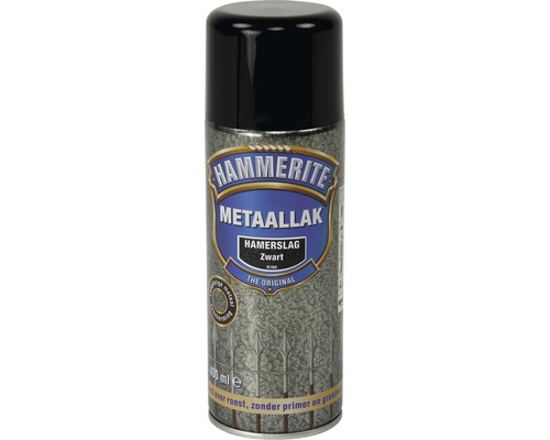 HAMMERITE Spuitbus metaallak hamerslag zwart 400 ml