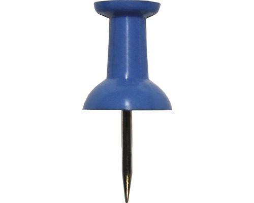 DRESSELHAUS Punaise Pushpin metaal/kunststof blauw, 12 stuks Punaises met metalen punt