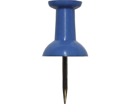 DRESSELHAUS Punaise Pushpin metaal/kunststof blauw, 12 stuks