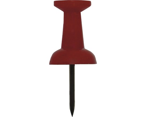 DRESSELHAUS Punaise Pushpin metaal/kunststof rood, 12 stuks Punais met metalen punt