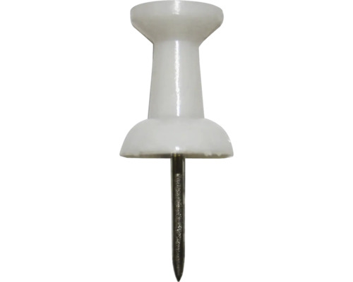 DRESSELHAUS Punaise Pushpin metaal/kunststof wit, 12 stuks Punaise met kunststof kop
