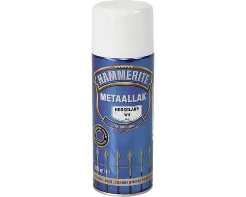 HAMMERITE Spuitbus metaallak hoogglans wit 400 ml Hammerite metaallak in spuitbus