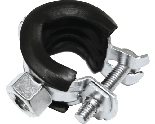 DRESSELHAUS Buisklem standaard 1 1/2", 100 stuks Pijpklem met rubberen inzetstuk en schroef