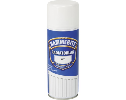 HAMMERITE Spuitbus radiatorlak wit hoogglans 400 ml Hammerite radiatorlak in spuitbus