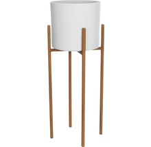 Bloempot met metalen frame