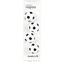 TRENDFORM Magneten voetballen zwart/wit 4 stuks
