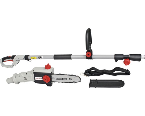 Accukettingzaag met telescopische steel en accessoires
