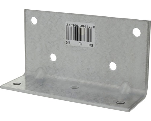 STARX Versterkingshoek 115x60x40 mm verzinkt Hoekverbinder met gaten voor bevestiging