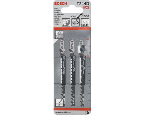 Bosch decoupeerzaagbladen set T244D, geschikt voor hout
