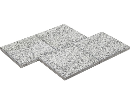 DIEPHAUS Terrastegel Cassana met facet wit, 40 x 40 x 4 cm Grijze betonnen straatstenen