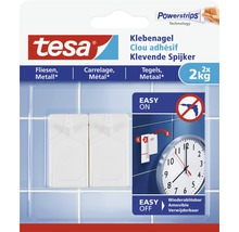 TESA Powerstrips klevende spijker voor tegels & metaal 2 kg 2 stuks-thumb-3