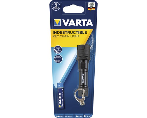 Varta Indestructible sleutelhangerlamp met batterij