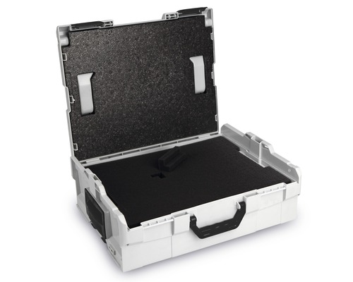 Open gereedschapskoffer met schuimrubberen inleg