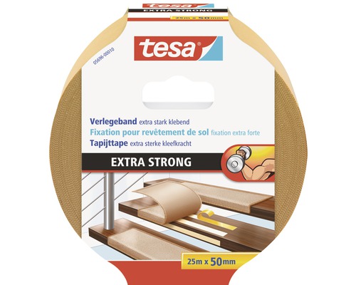 TESA Extra Strong tapijttape 25 m x 50 mm