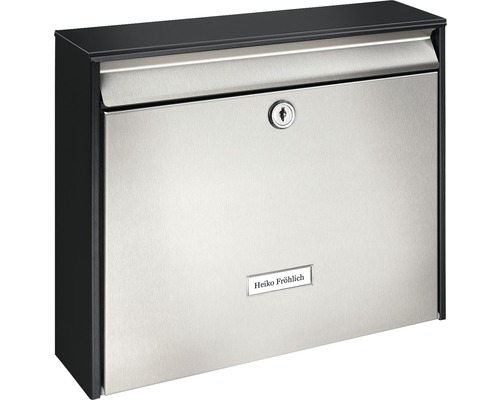 Roestvrijstalen brievenbus met slot