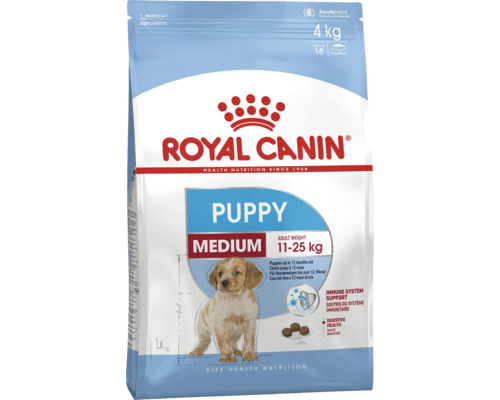 ROYAL CANIN Hondenvoer Medium puppy 15 kg Royal Canin Puppy Medium droogvoer voor puppy''s, verpakking van 4 kilogram