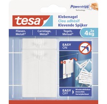 TESA Powerstrips klevende spijker voor tegels & metaal 4 kg 2 stuks-thumb-2