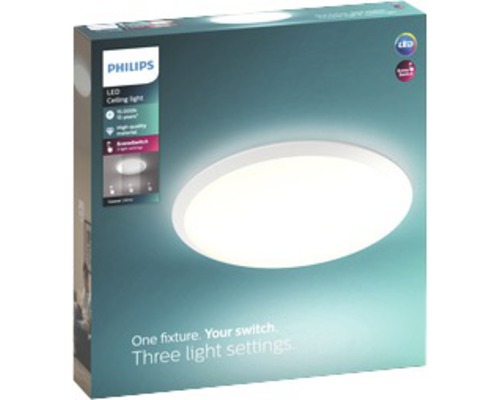 Verpakking van een Philips LED plafondlamp