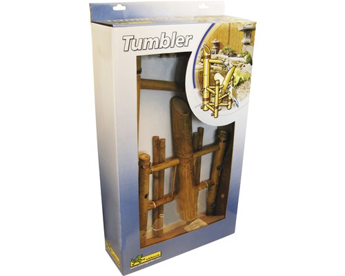 Verpakking van een tuimelaar waterspel van bamboe