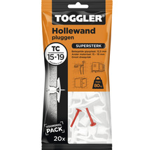 TOGGLER Hollewandpluggen verpakking met twintig stuks
