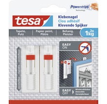 TESA Powerstrips klevende spijker verstelbaar voor behang & pleisterwerk 1 kg 2 stuks-thumb-3