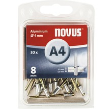 NOVUS Popnagel A4 aluminium Ø 4x8 mm, 30 stuks