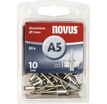 NOVUS Popnagel A5 aluminium Ø 5x10 mm, 30 stuks
