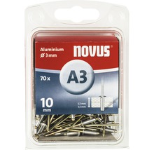 NOVUS Popnagel A3 aluminium Ø 3x10 mm, 70 stuks