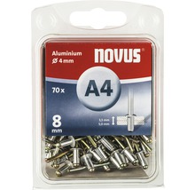NOVUS Popnagel A4 aluminium Ø 4x8 mm, 70 stuks