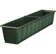 Langwerpige plantenbak met structuurpatroon