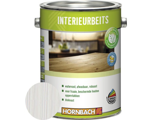 HORNBACH Interieurbeits zijdemat wit 2,5 l