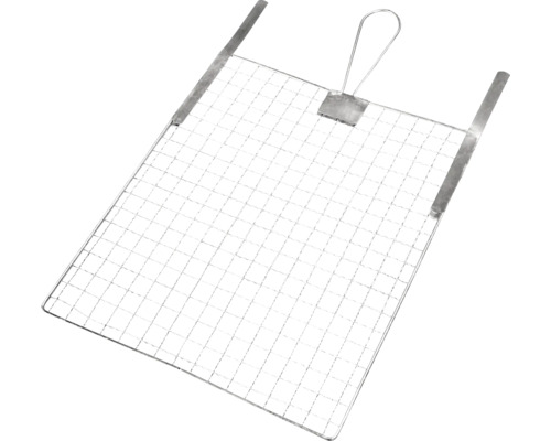 Metalen grillrooster met handvat en beugels