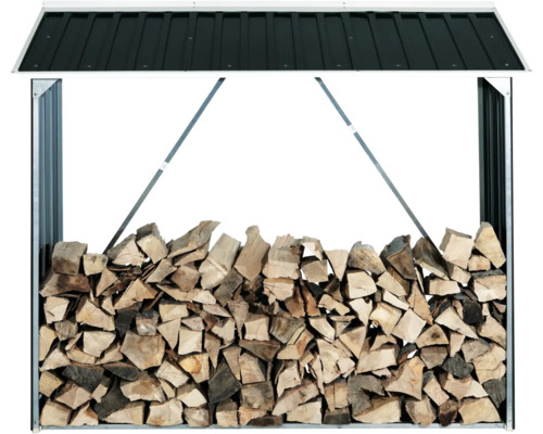 TEPRO Houtopslag voor haardhout antraciet-grijs 182x74x162,5 cm TEPRO Houtopslag voor haardhout antraciet-grijs 182x74x162,5 cm