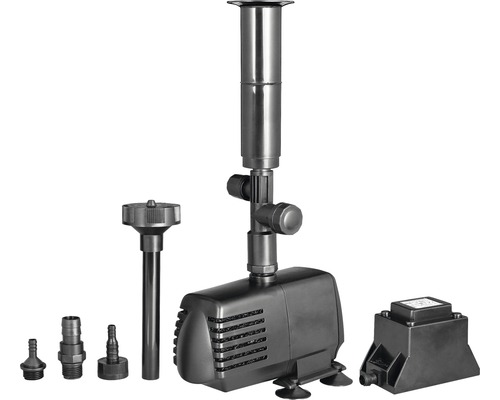 Vijverpomp met diverse hulpstukken voor verschillende waterspelen