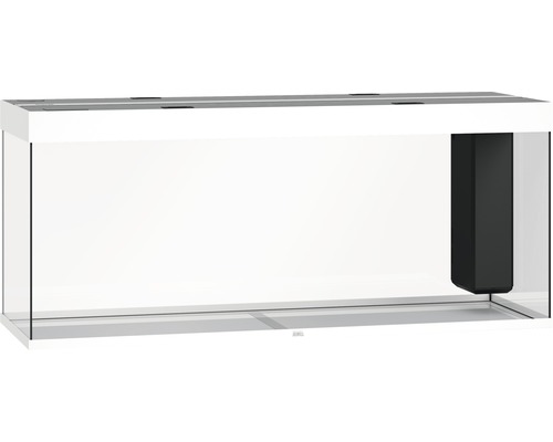 Wit aquarium met geïntegreerd filtersysteem