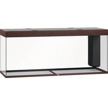 Leeg aquarium met houten frame