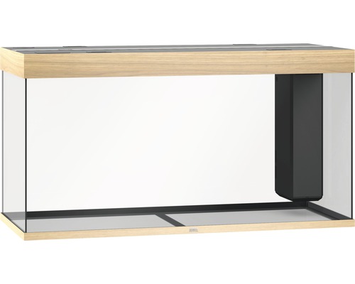 Leeg aquarium met intern filter