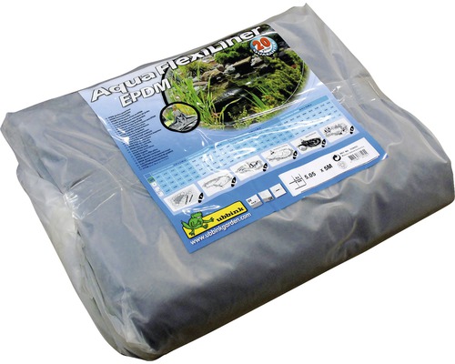 Verpakte vijverfolie van EPDM, afmeting 5,05 x 5 meter