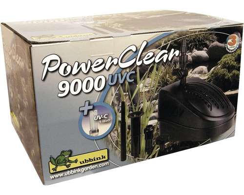 Verpakking PowerClear 9000 UVC vijverfilter