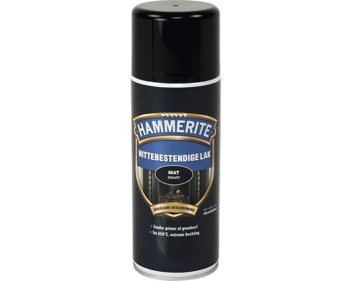 HAMMERITE Hittebestendige lak mat zwart spuitbus 400 ml Hammerite Hittebestendige lak in spuitbus