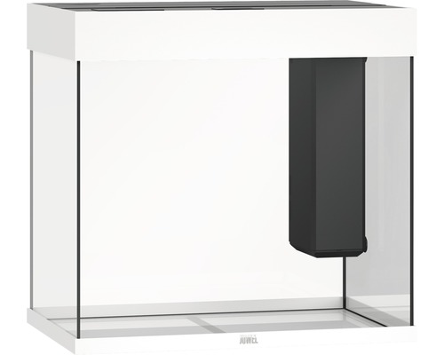 Leeg aquarium met filtersysteem