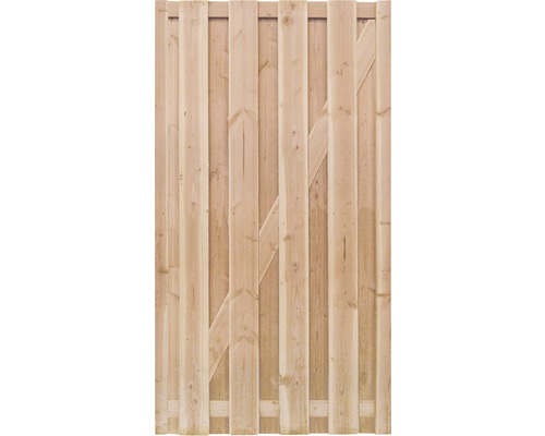 Houten schuttingelement met diagonale steun