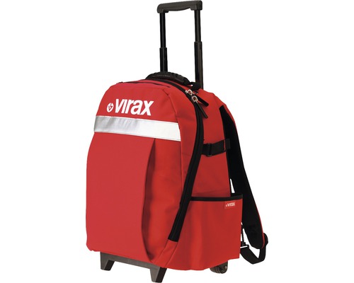 Rode Virax gereedschapsrugzak trolley met handvat en wielen