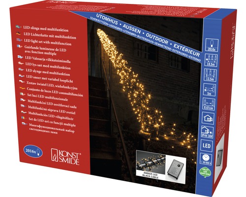 Konstsmide LED-lichtsnoer met multifunctionele functies, verpakking