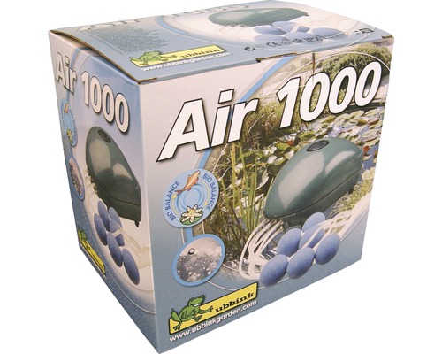 Verpakking van de Ubbink Air 1000 vijverbeluchtingspomp